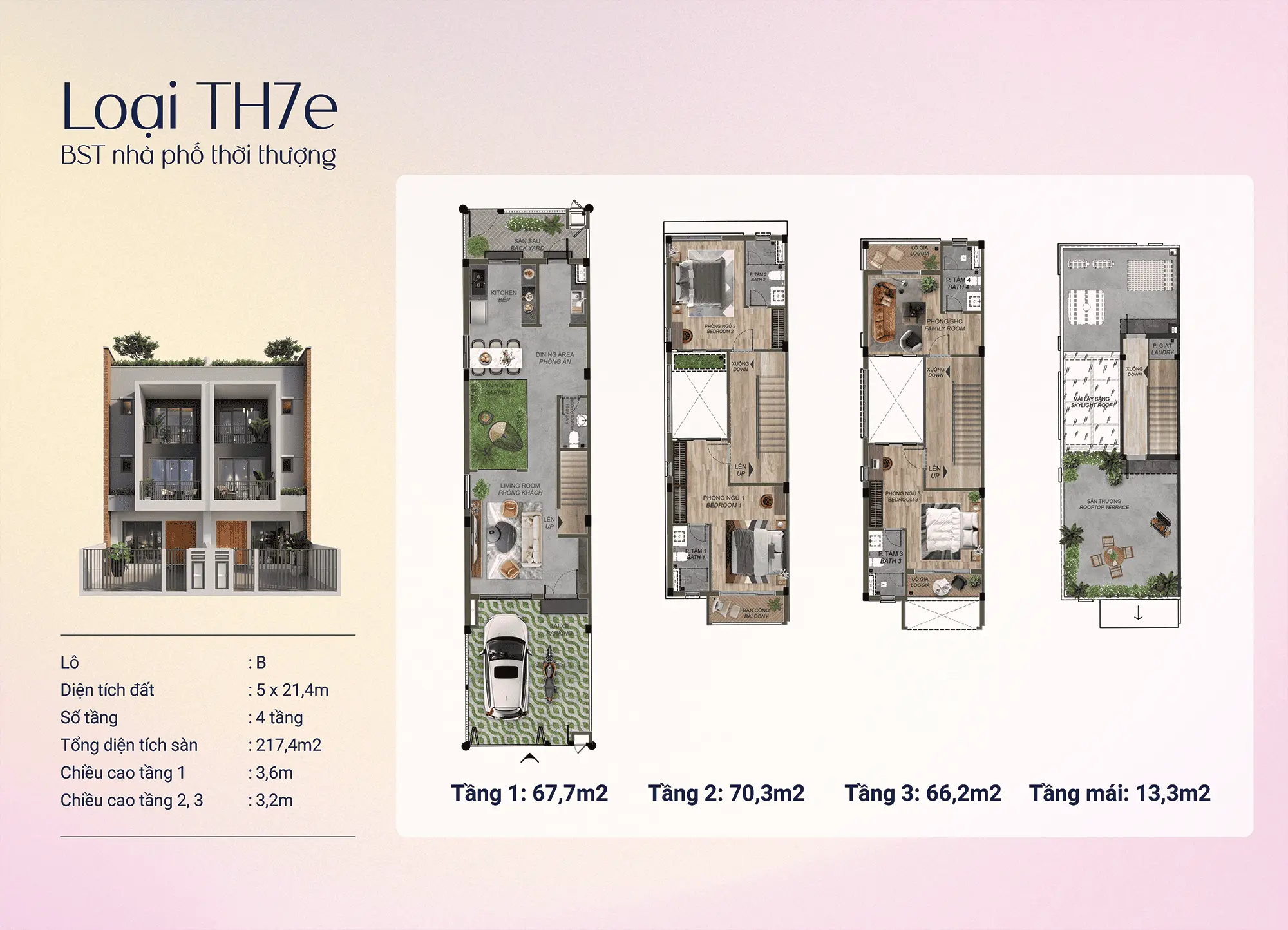Loại TH7e – Đỉnh cao thời thượng 217,4m², kiến trúc tinh tế, không gian sống đẳng cấp vượt trội. Loại TH7e - Đỉnh cao thời thượng 217,4m², kiến trúc tinh tế, không gian sống đẳng cấp vượt trội.